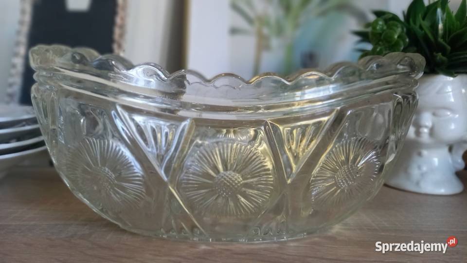 Żardiniera wazon pucharek szkło prl ząbkowice Tychy