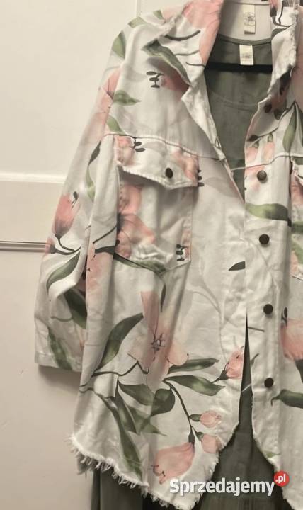 Katana kurtka koszulowanarzutka włoska rosa99 kolorowy