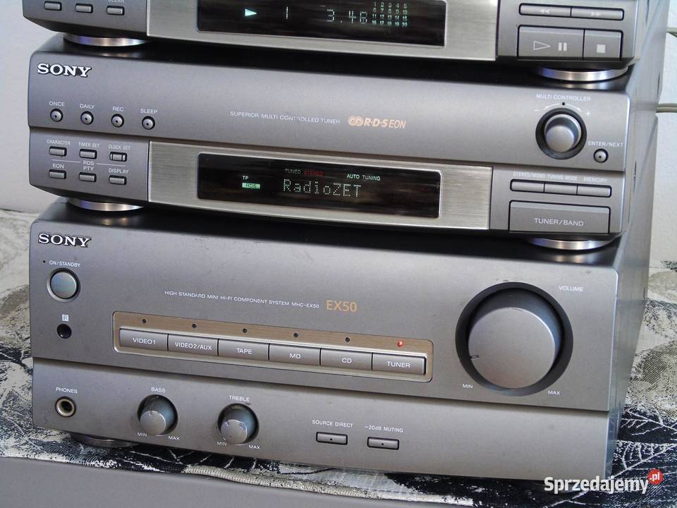 Wieża stereo Sony segmenty mocna i sprawna pilot Jasło