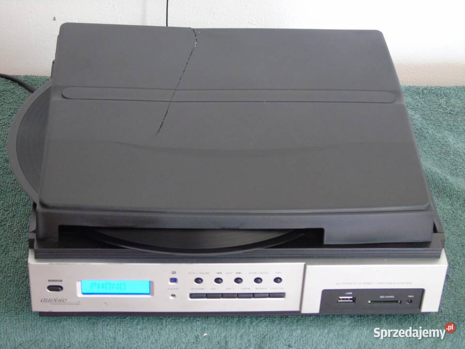 Gramofon igła radio USB mp3 REC AUX wzmacniacz Jasło sprzedam