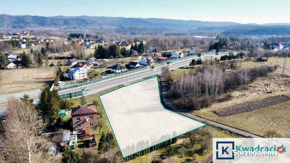 sprzedaży działki Zagórz Wolności 3800m2 86m