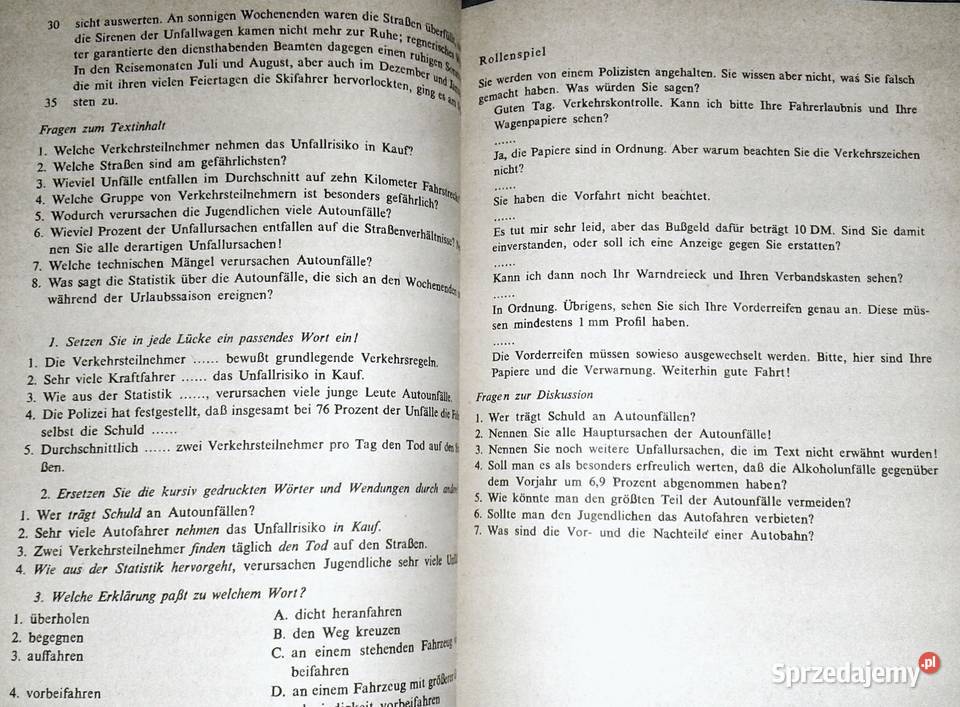 Fur und wider Antologia tekstów i ćw Eugeniusz Rok wydania 1987 Chełm sprzedam