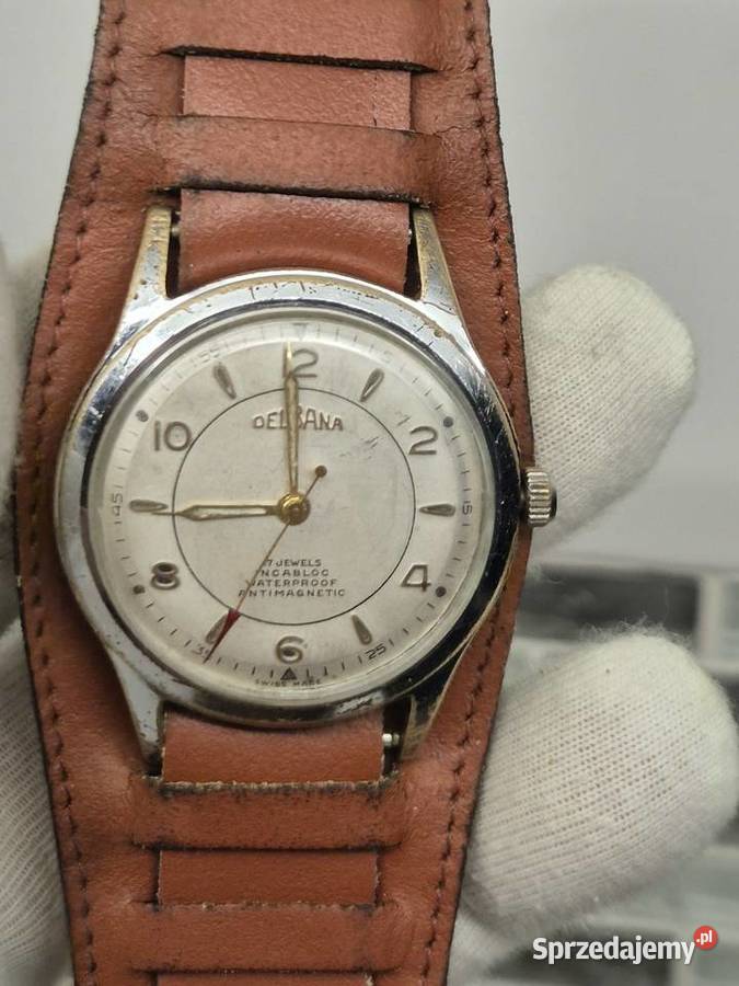 Klasyk szwajcarska DELBANA Vintage lata 50te XXw Chorzów