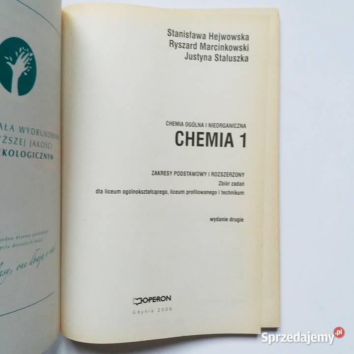 SHejwowska Chemia 1 Zakres Rozszerzony Zbiór łódzkie Łódź