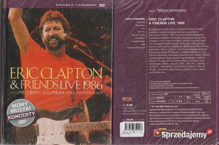 ERIC CLAPTON AND FRIENDS LIVE 1986 DVD Pruszków