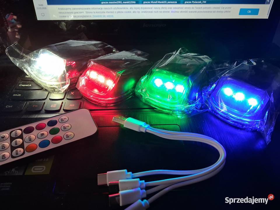 bezprzewodowe obrysówki do auta roweru motoru