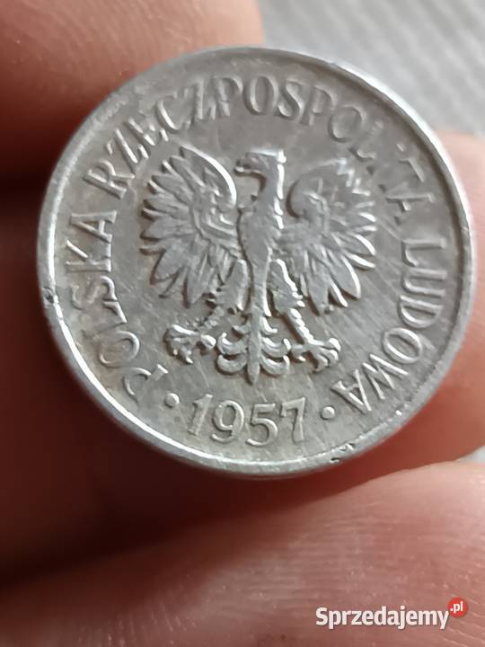 Sprzedam monete 20 groszy 1957 lekka skretka Kolekcje lubelskie Chełm