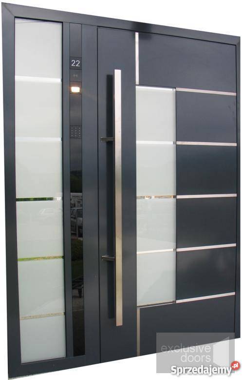 Drzwi aluminiowe wejściowe z systemem kontroli Piwniczna-Zdrój