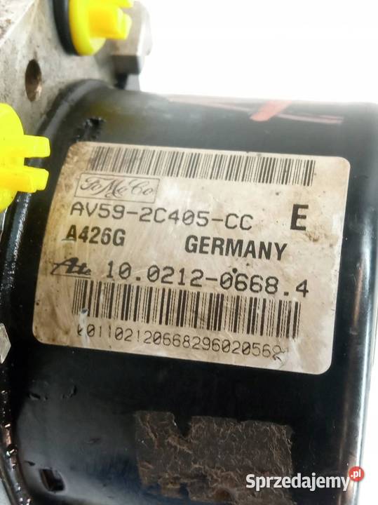 POMPA ABS AV592C405CC Ford Fiesta Mk7 20082016 Rok produkcji 2011