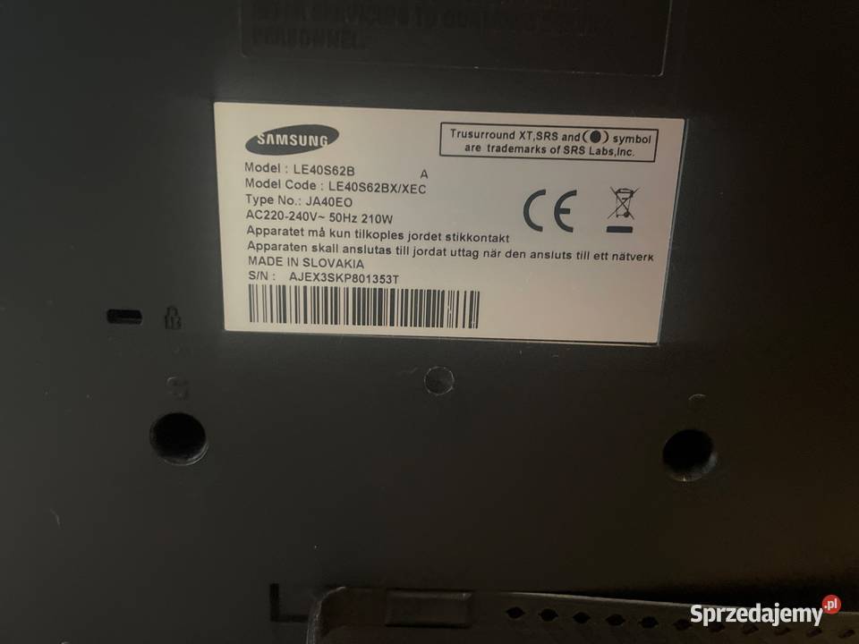 Telewizor Samsung LE 40 TV i Video śląskie