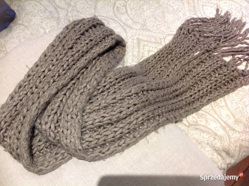 Długi Szalik Szal Wełniany Nowa Sól sprzedam