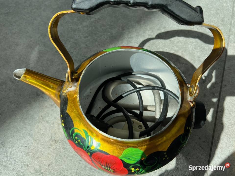 Czajnik elektryczny ręcznie malowany ZSRR Sosnowiec