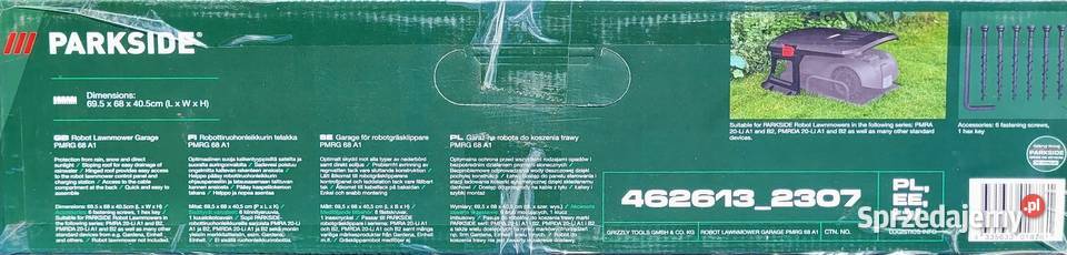Nowa kosiarka robot Parkside PMRDA 20Li B2 garaż Dom i Ogród Wrocław sprzedam