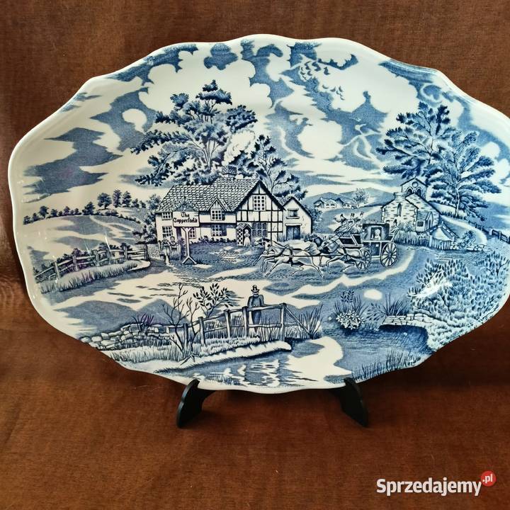 Duża patera owalna ENGLAND Mikołów