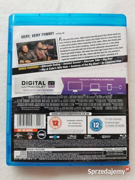 Ride Along Prawdziwa Jazda Bluray En 2014 Ice Filmy sprzedam