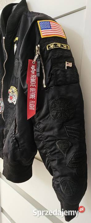 Kurtka XL Alpha Industries flek flyers czarna Kurtki i płaszcze Konstancin-Jeziorna