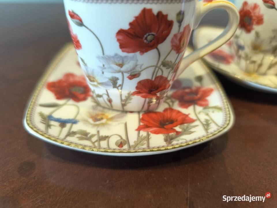 Piękny zestaw porcelany do kawy espresso sprzedam