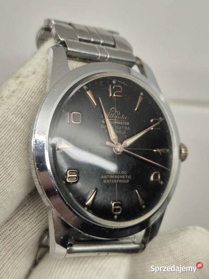 Męski rzadki zegarek Atlantic Wordmaster Super Chorzów