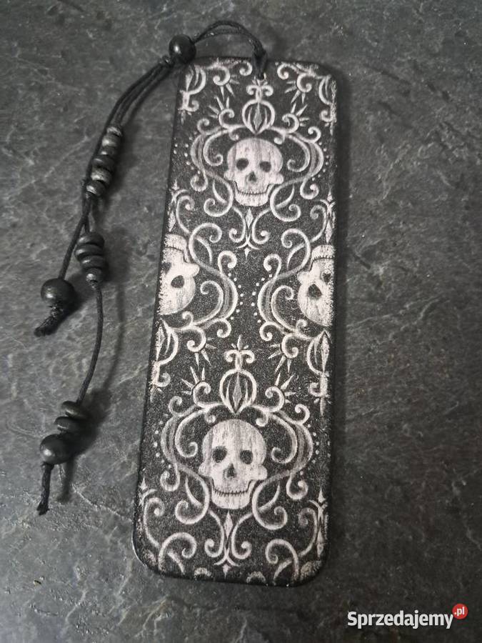Zakładka do książki czaszki hand made sprzedam