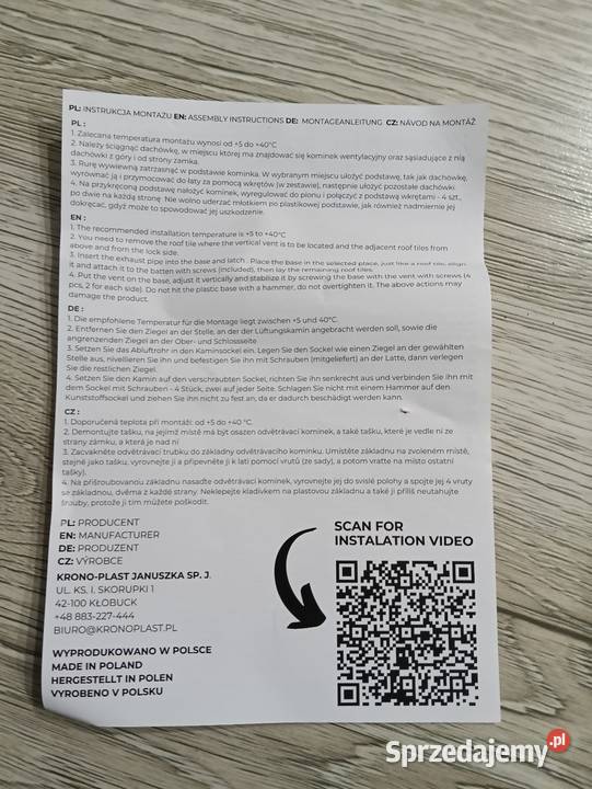 Kominek Wentylacyjny mazowieckie