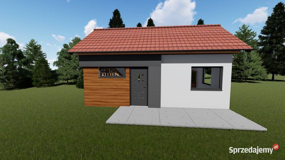 Projekt domu ZG36 na zgłoszenie 5 m ROD Sosnowiec