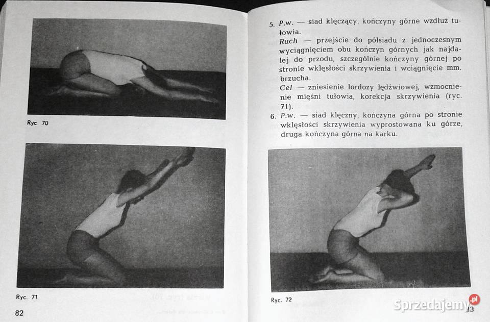 Ćwiczenia dzieci i młodzieży z bocznym Rok wydania 1985 Pozostałe Chełm sprzedam