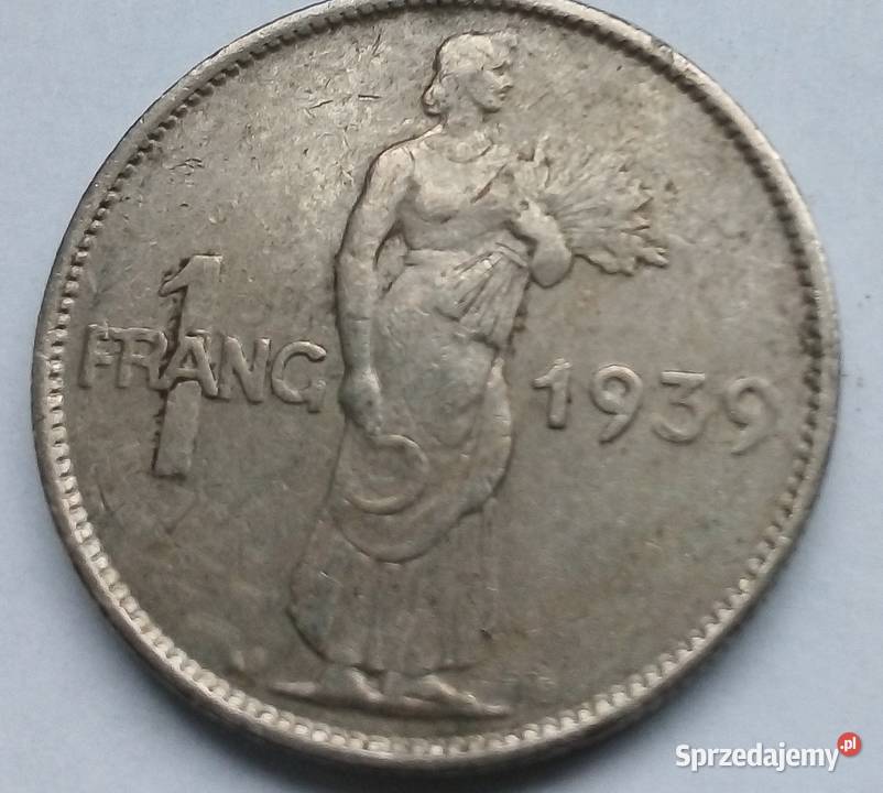 LUKSEMBURG1 FRANK1939 r mazowieckie Legionowo