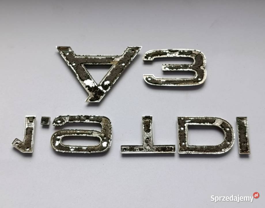 Napis emblemat Audi A3 I 0003r Lipno