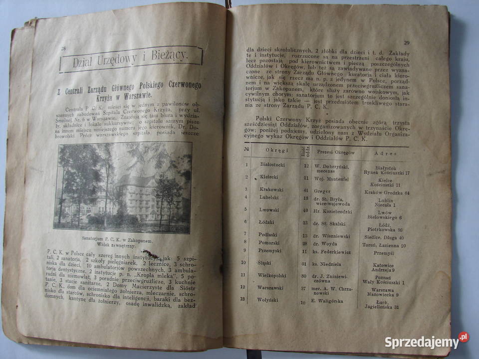 Czerwony Krzyż 1 1 czerwiec 1925 r stara książka mazowieckie