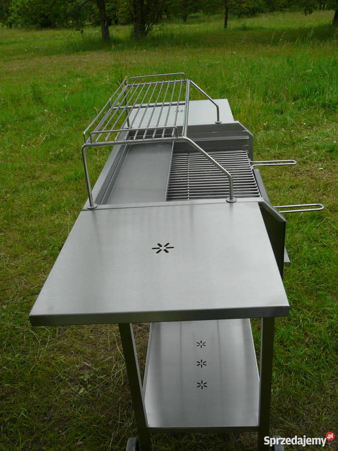 Grill nierdzewny prostokątny 600 x 400 z dwiema Grillowanie Wrocław