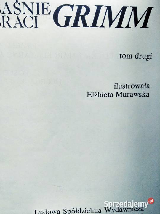 Grimm Baśnie tom antykwariat outlet książki
