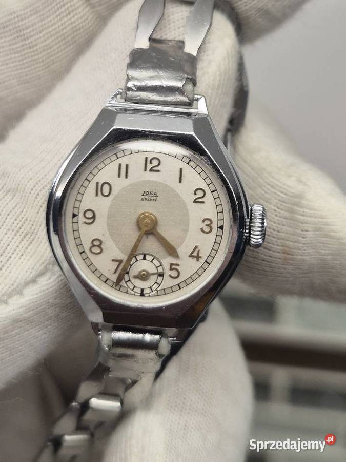 Antyczny damski zegarek mechaniczny JOSA linia Chorzów