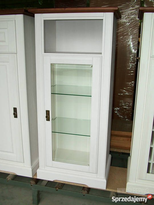 Witryna z przeszkleniem sosnowa Pineta WYPRZEDAŻ Biskupiec