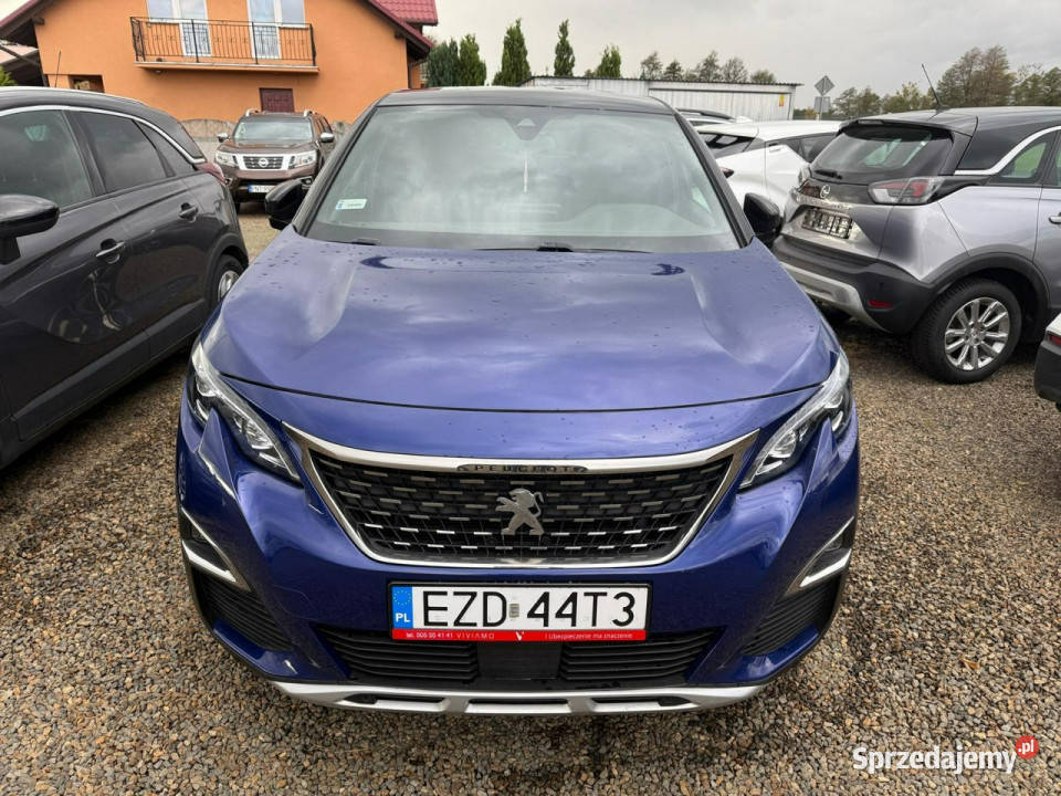 Peugeot 3008 GTline navi gwarancja 80 II 2016 kurtyny powietrzne Zbąszyń