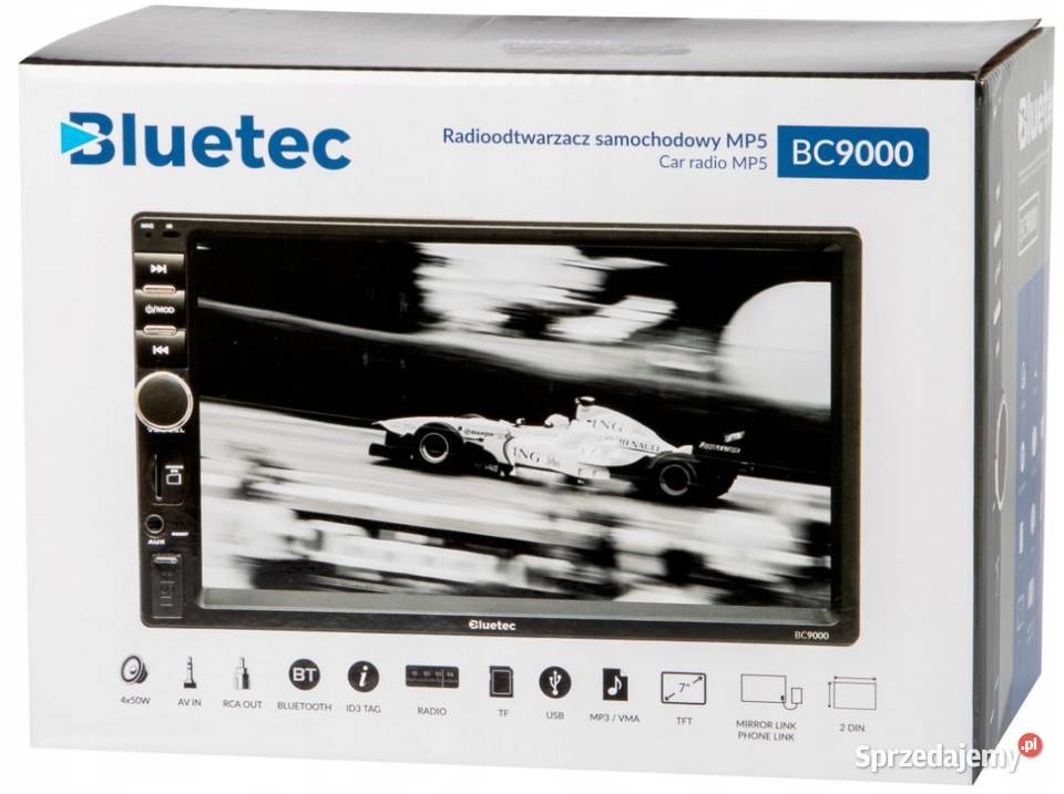 Radio Samochodowe 2DIN Ekran 7 Mirror Link MP5