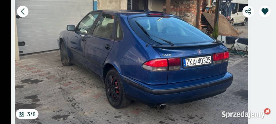 Saab 93 20 158 przebieg 216 20cm3 Przybiernów