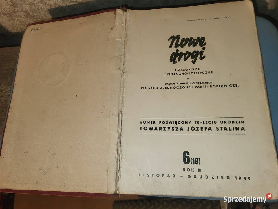 Nowe Drogi numer specjalny z 1949 r poświęcony