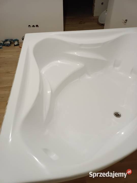 Kompletna wanna 150x150 bateria wąż stelaż syfon Janówka