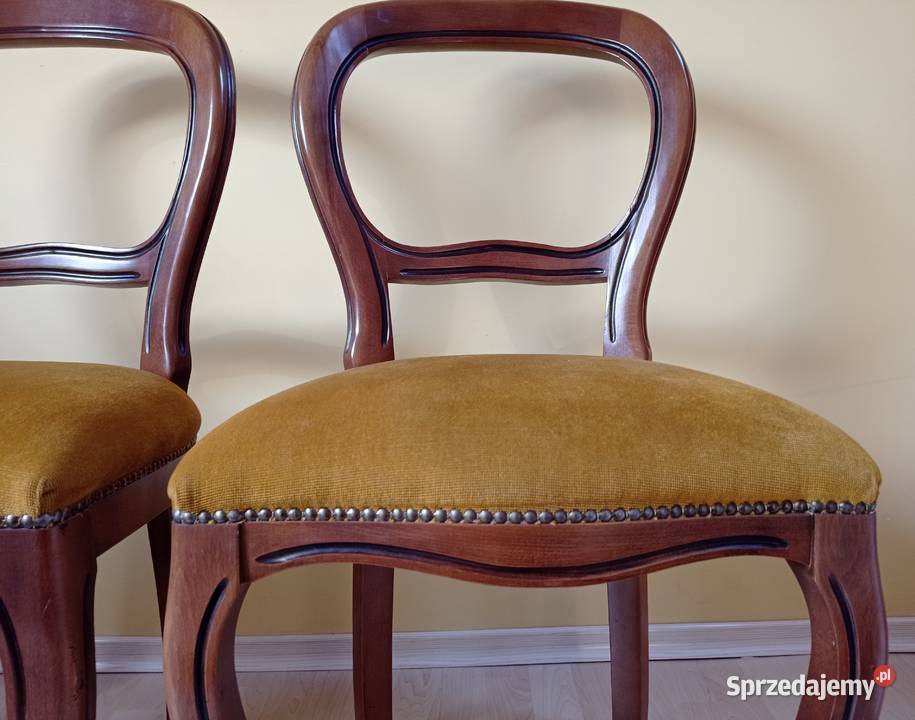 Krzesła drewniane tapicerowane 2 zestaw Krzesła podlaskie Białystok