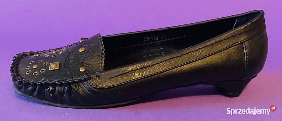 Czarne damskie baleriny rozmiar 36 Żyrardów