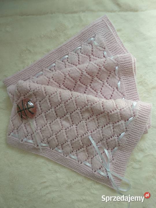 Kocyk różowy koc baby pink eco Warszawa