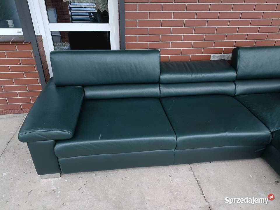 Sprzedam narożnik ze skóry Komplety wypoczynkowe wielkopolskie Konin
