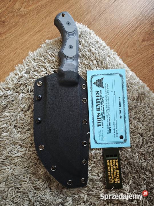 Nóż Tracker 1 Bushcraft TOPS 1095 Akcesoria, narzędzia i noże świętokrzyskie Busko-Zdrój