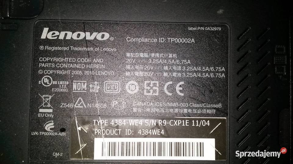 Lenovo T510 4384WE4 Core i5 uszkodzony wielkopolskie