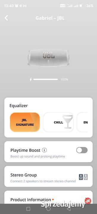 JBL Charge 6 biały NOWY nietrafiony prezent 200