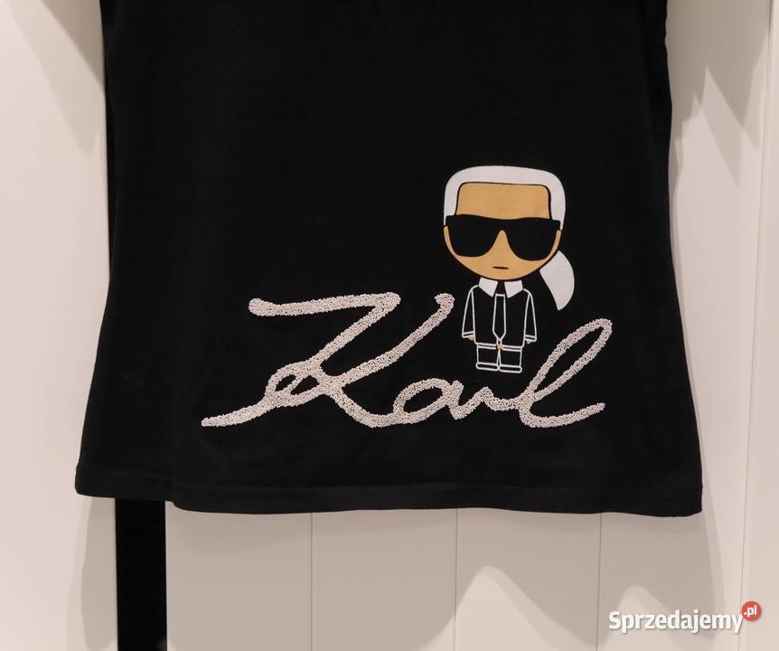 Karl Lagerfeld świetna koszulka duże logo 36 S Wrocław