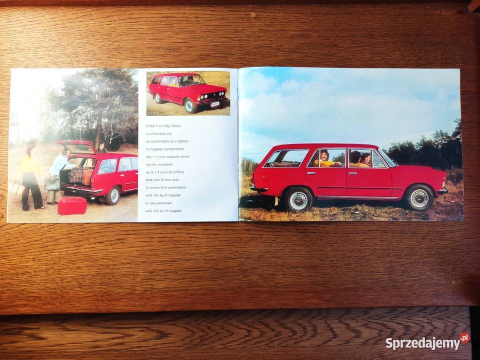 Prospekt folder broszura Polski Fiat 125p miękka