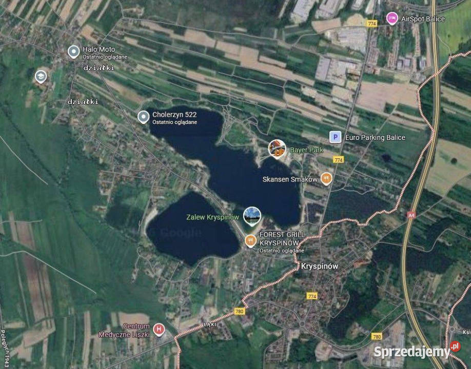 Cholerzyn działka budowlana 8 arów 481zł/m2 małopolskie