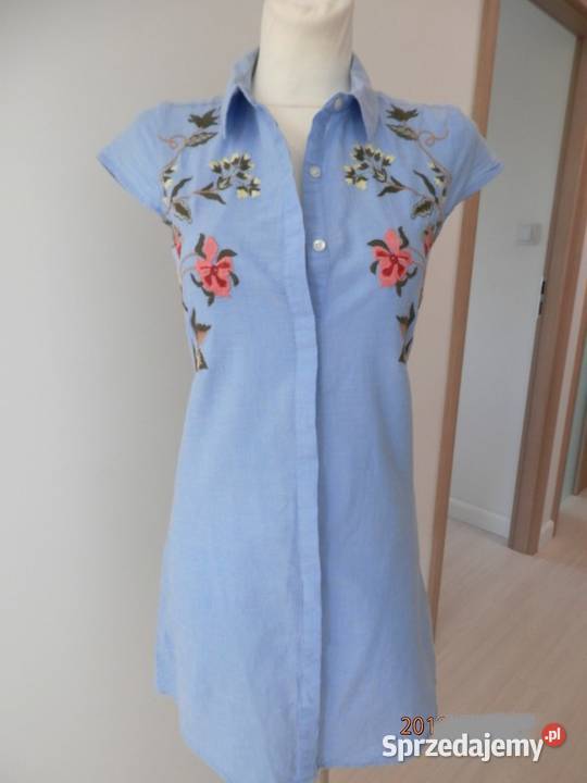 Sukienka Koszulowa Szmizjerka Rozpinana Łomża