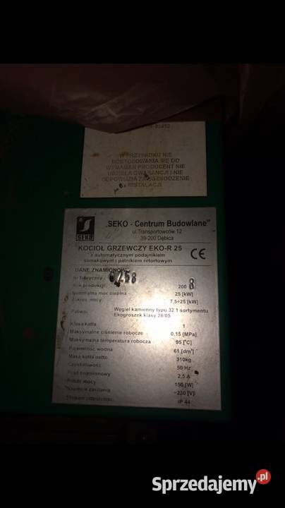 Piec na ekogroszek SEKO 25 kW stal Barkowice sprzedam